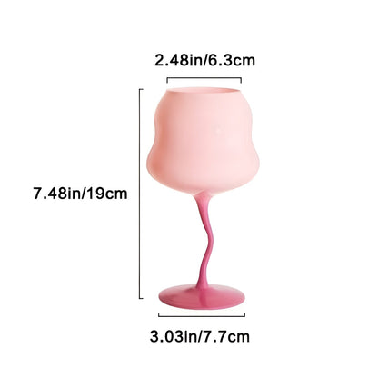 3er Set Bunte Whiskygläser 500 ml – Vintage Design mit Drehstruktur | Große Cocktail- & Weingläser für Party & Geschenk