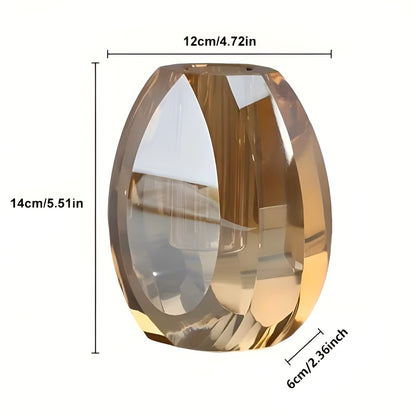Krystallvase i Dråpeform – Elegant og Tidløs | Dekorativ for Bord og Stue