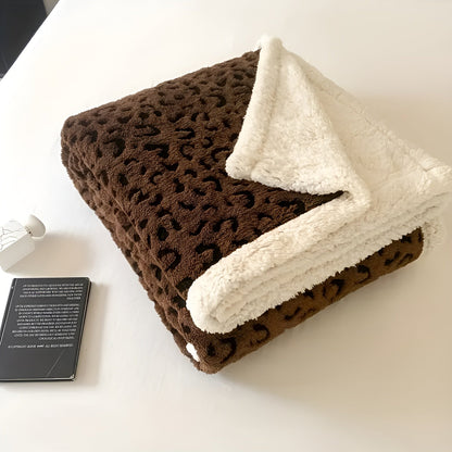 Pledd med Leopardsmønster – Mykt og Koselig | Perfekt for Sofa, Seng og Hele Året