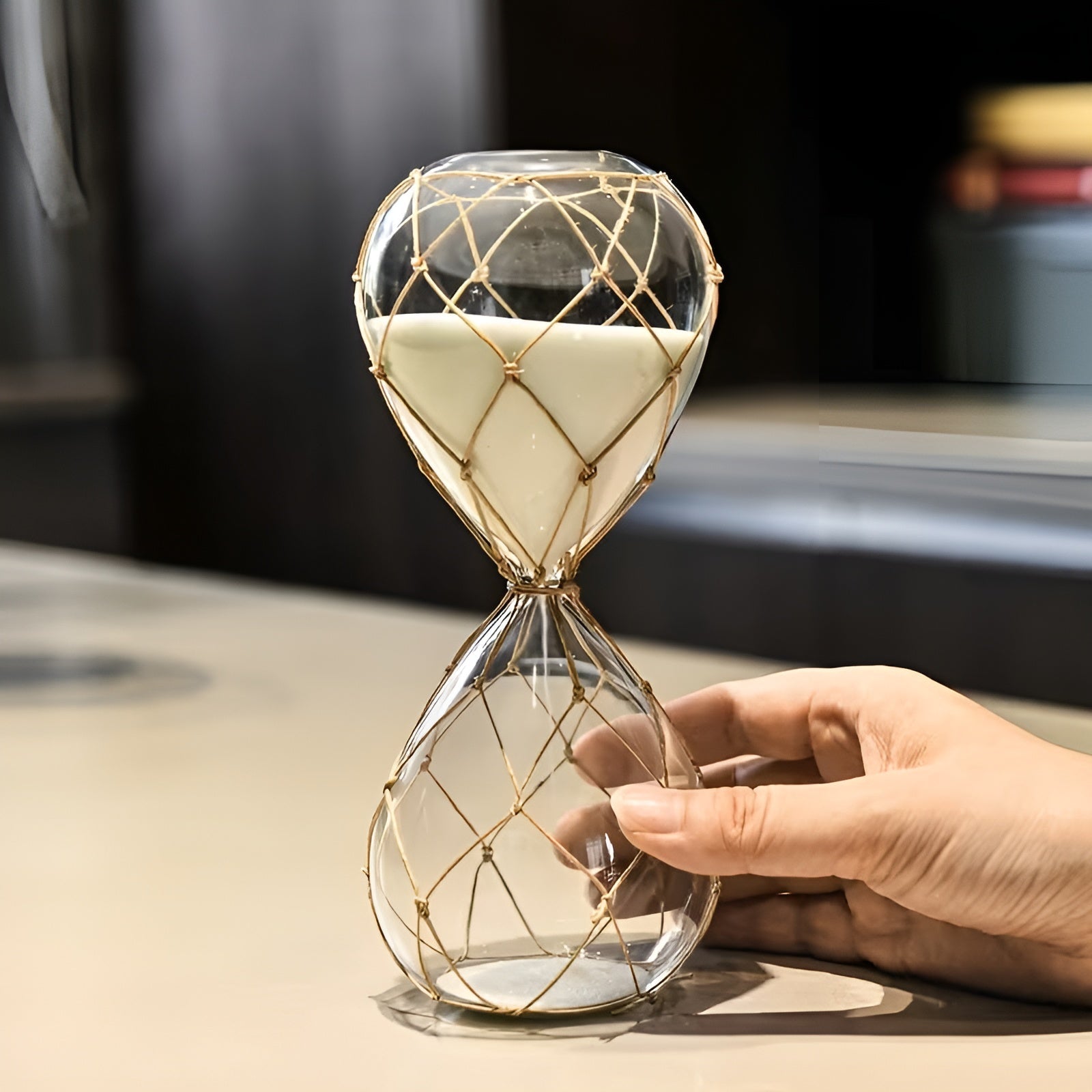 Kreativ Timeglass I Glassnett – 30 Minutter Med Dekorasjon Og Avslapning | Perfekt Til Skrivebordet Og Som Interiør