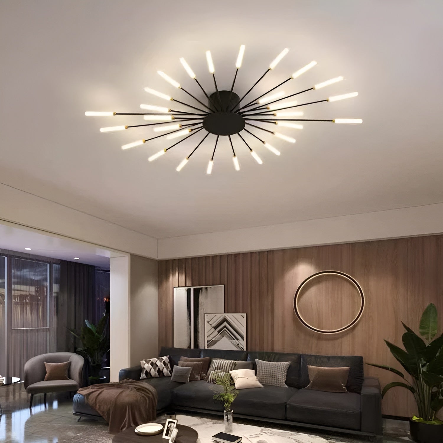 LED Taklampe – Moderne og Stilren | Perfekt for Stue og Oppholdsrom