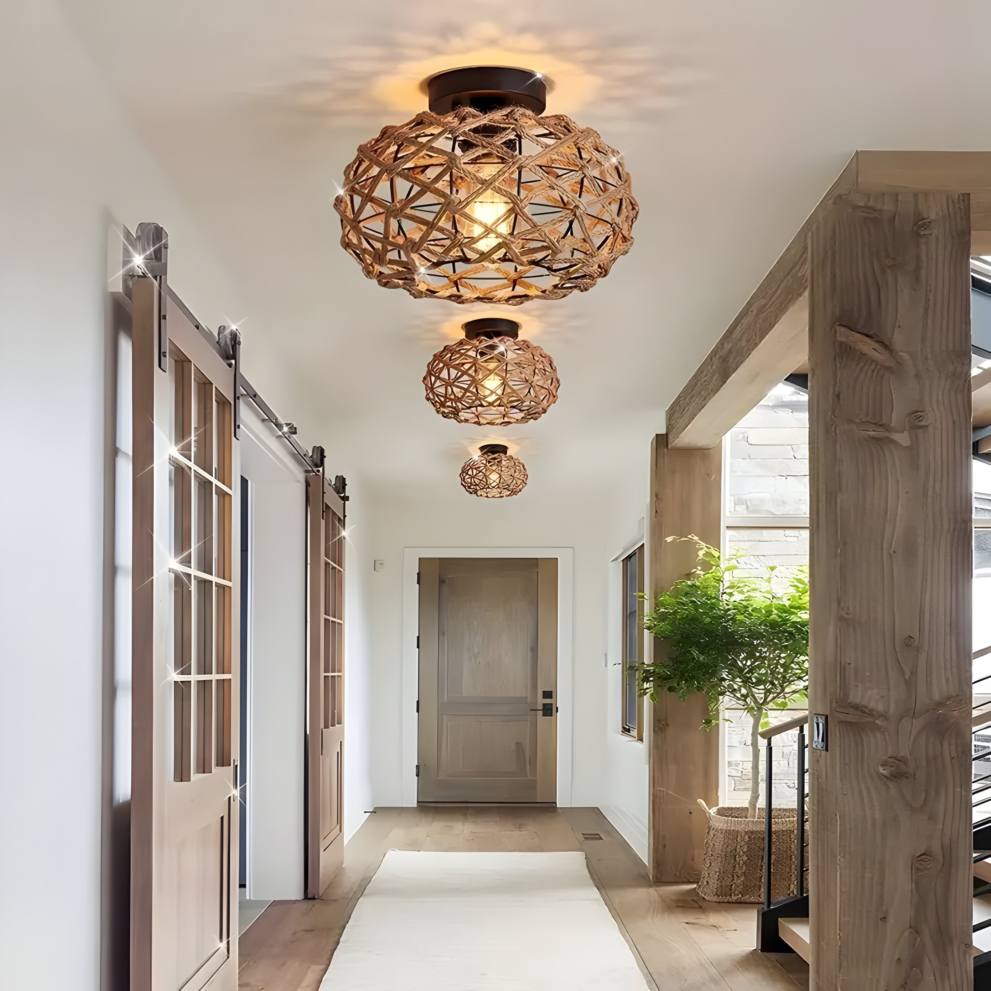 Vardal - Taklampe I Hampetau Og Kystinspirert Design
