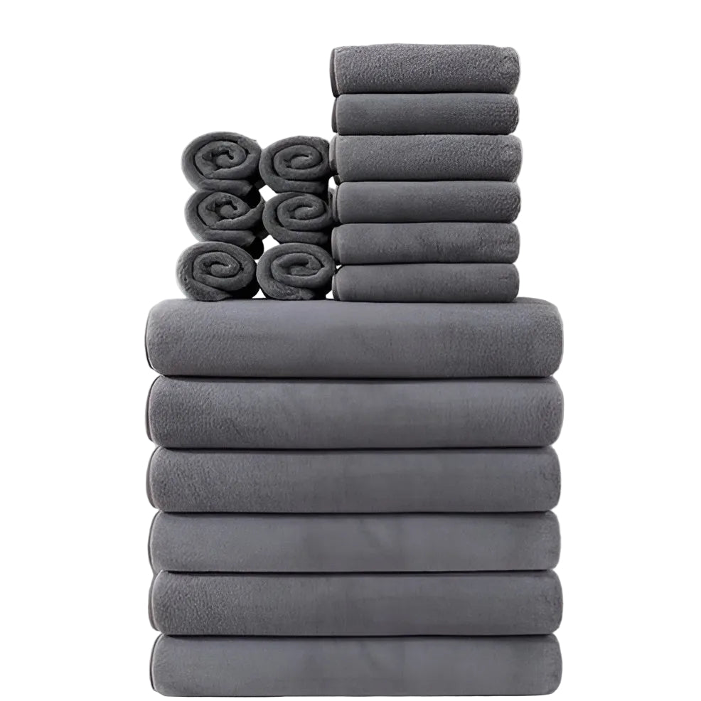 8-delers Sett Med Hurtigtørkende Badehåndklær – Supermyke For Hjemmebruk Og På Spaet