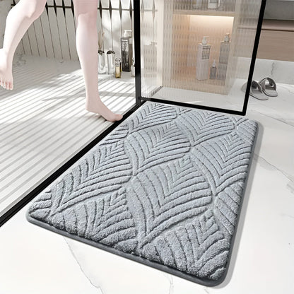 Geometrisk Badematte – Myk og Skli­sikker | Superabsorberende og Hurtigtørkende