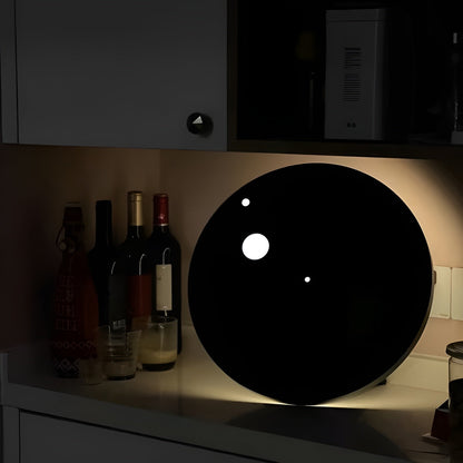 Moderne Veggklokke Uten Tikking – Lydløs Og Med Stort Display | Usb-drevet Og Stilig Design - Svart ikke-pekende klokke