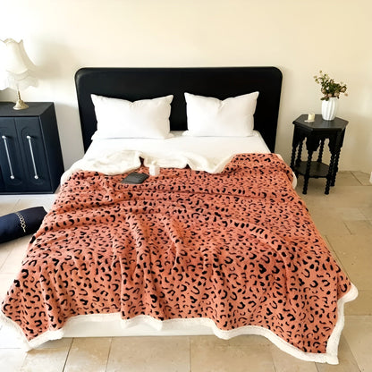 Pledd med Leopardsmønster – Mykt og Koselig | Perfekt for Sofa, Seng og Hele Året