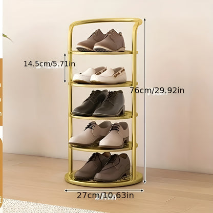 Skohylle med 4 Nivåer – Plassbesparende og Stabil | Moderne Design for Gang og Hjem