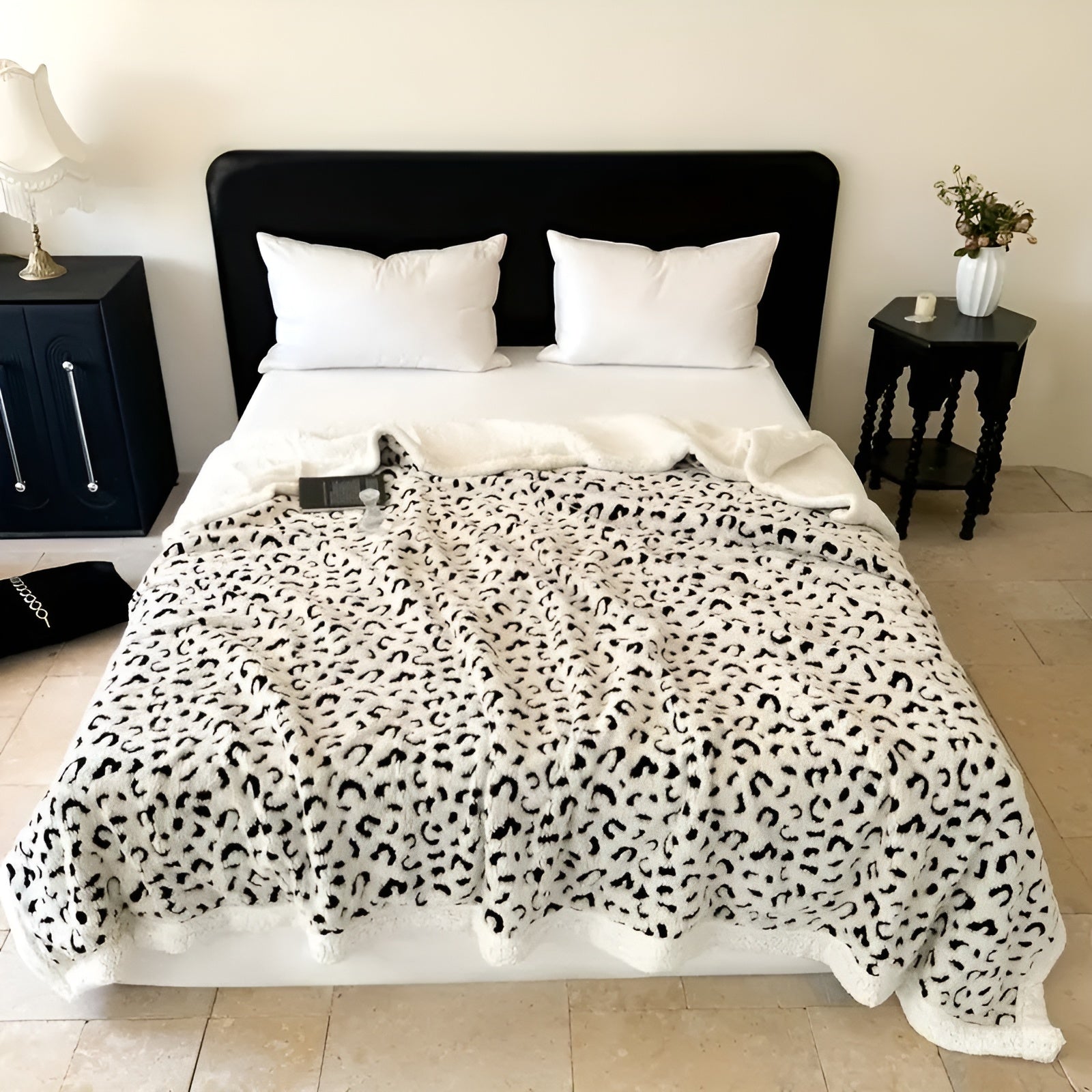 Pledd med Leopardsmønster – Mykt og Koselig | Perfekt for Sofa, Seng og Hele Året