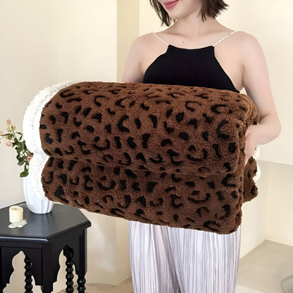 Pledd med Leopardsmønster – Mykt og Koselig | Perfekt for Sofa, Seng og Hele Året