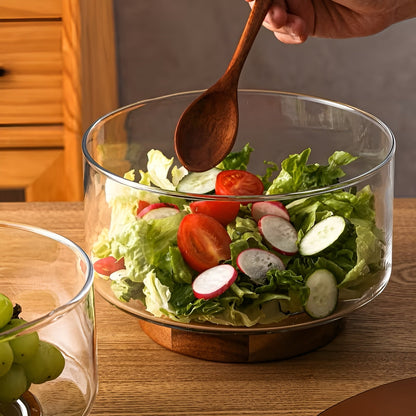 Glassbolle med trefot – Elegant og dekorativ | Perfekt til frukt snacks og salater - Serveringstallerkener