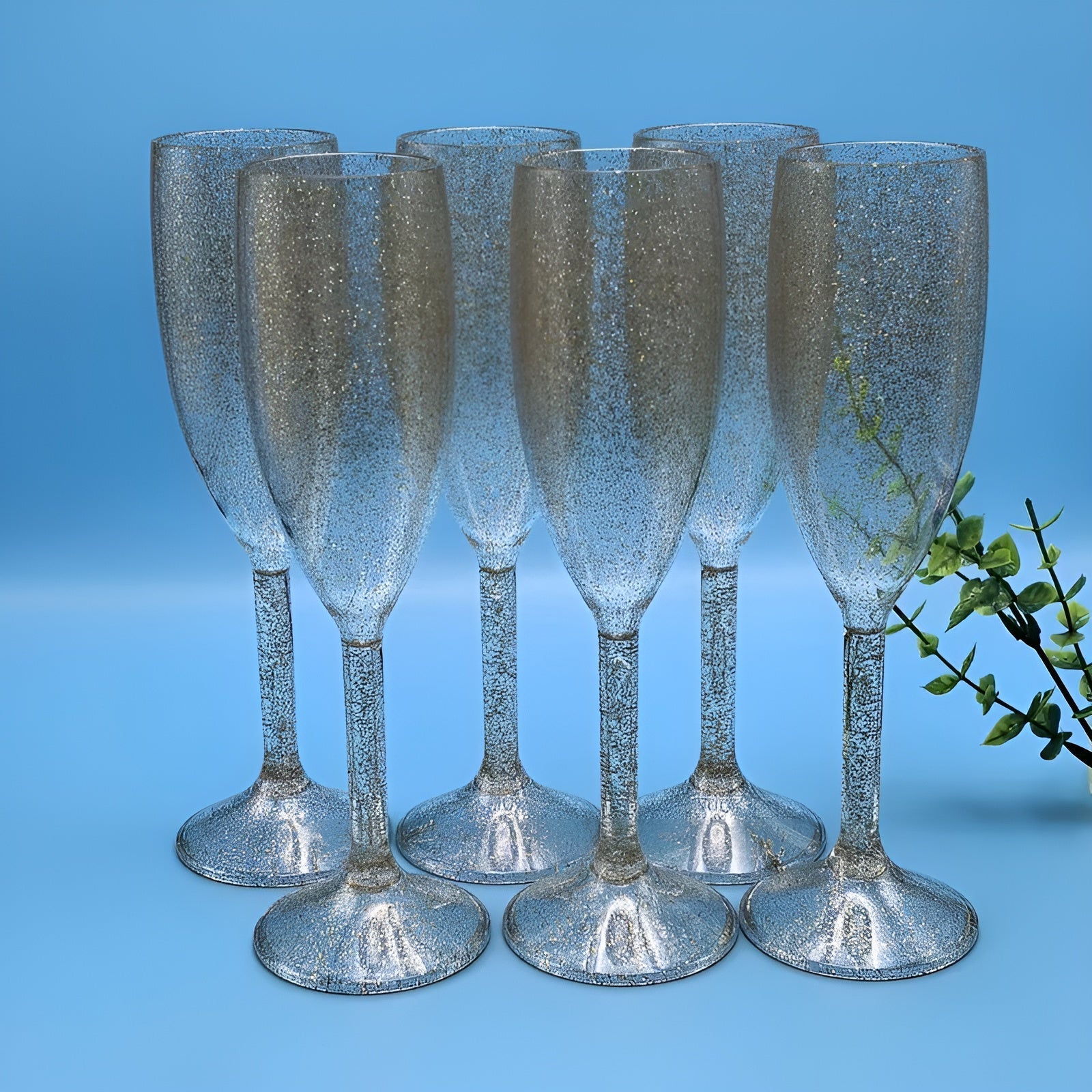 Champagneglass med Gullkant – Elegant og Luksuriøst | Perfekt for Feiring og Spesielle Anledninger