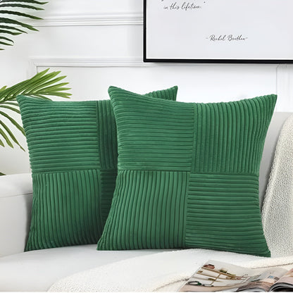 Dekorativ Sofapute – Myk i Premium Kvalitet | Koselig og Stilfull for Sofa og Stue - Grønn / 45x45 cm - Pynteputer