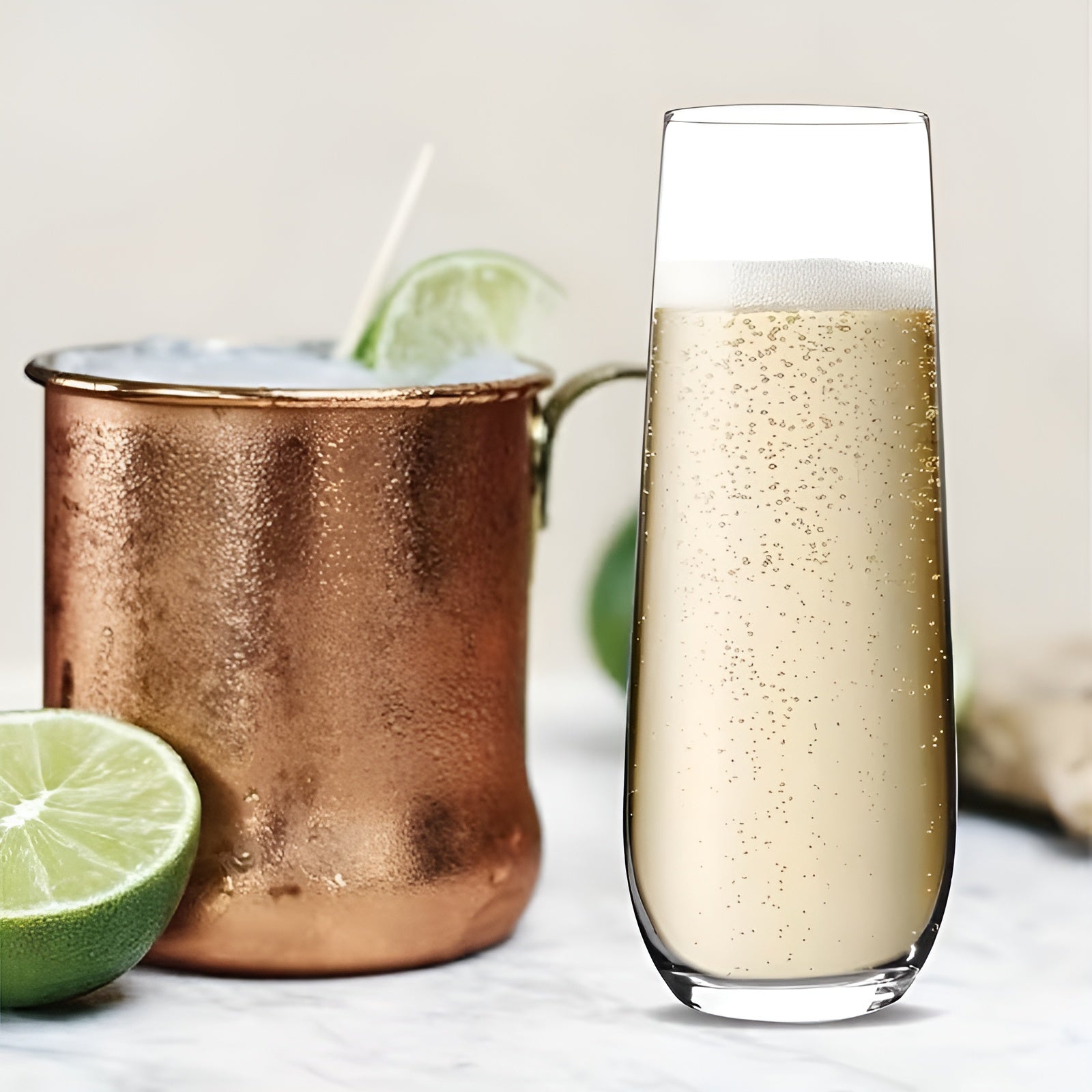Champagneglass 9-pk – Roséfarget Og Elegante | 300 ML Til Prosecco, Mimoser Og Fest