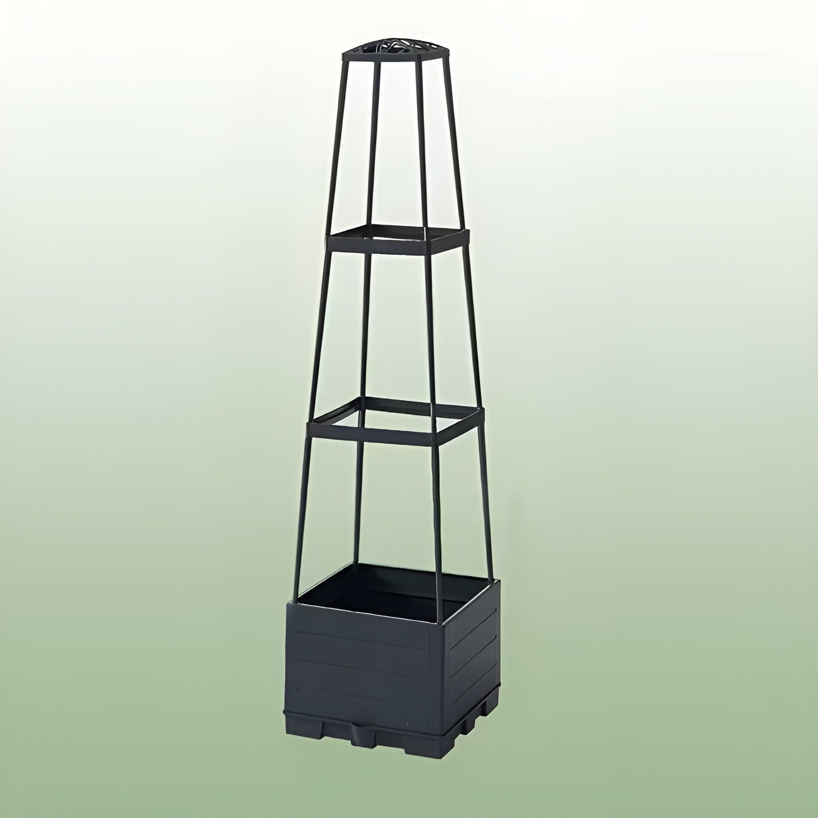 Selvvannende Plantekasse med Espalier – Perfekt for Tomater og Klatreplanter | Slitesterk Plast for Hage og Balkong