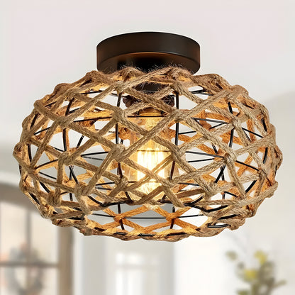 Vardal - Taklampe I Hampetau Og Kystinspirert Design