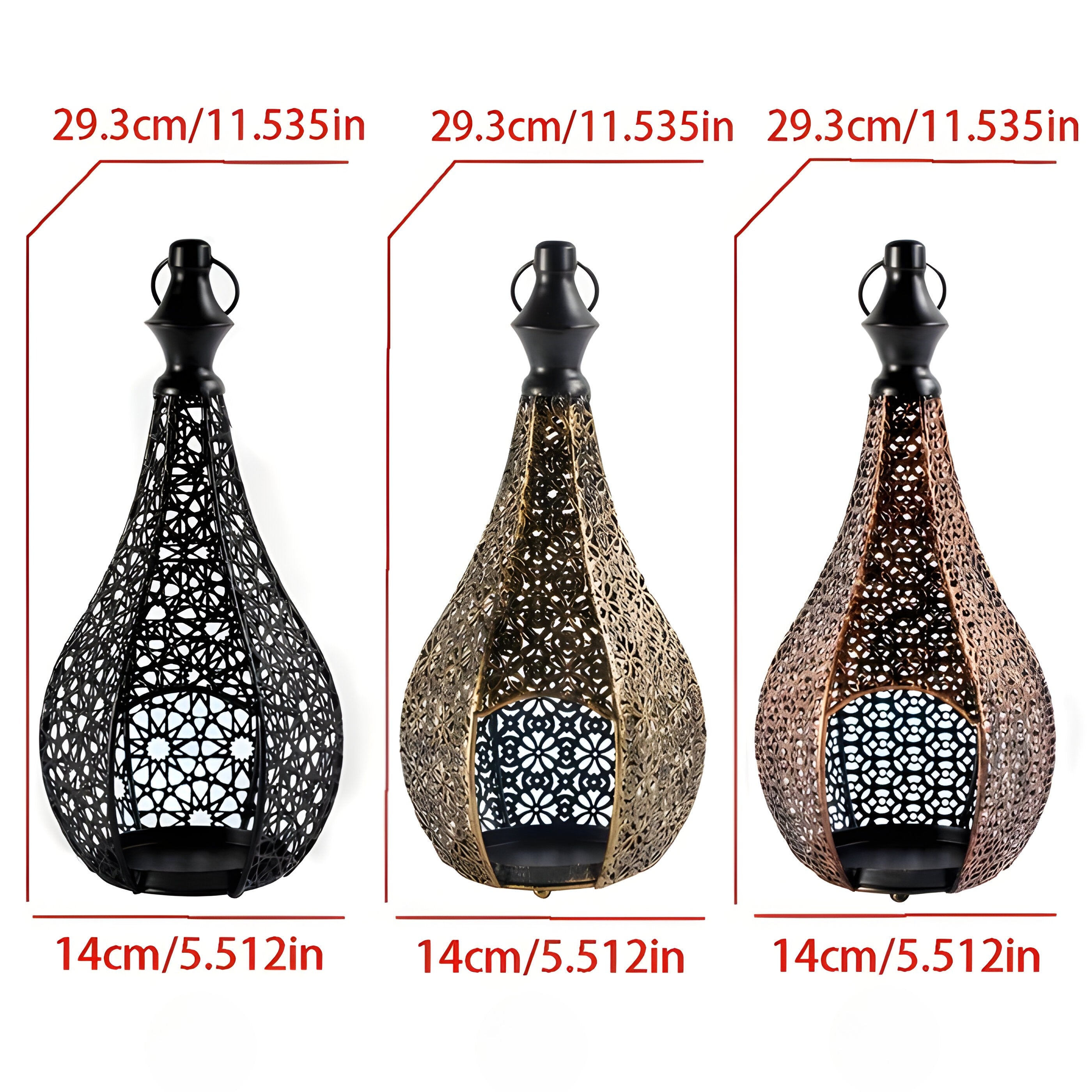 Svala – Lyslykt I Vintage Metall (Håndtak & Glasspaneler)