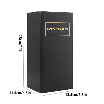 Cocktailshakersett i Rustfritt Stål – Premium og Slitesterkt | Perfekt for Hjemmebar og Kjøkken