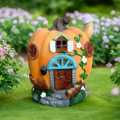 Solcelledrevet Gresskarhus – Lysende Hagedekor med LED | Perfekt til Halloween, Balkong og Terrasse