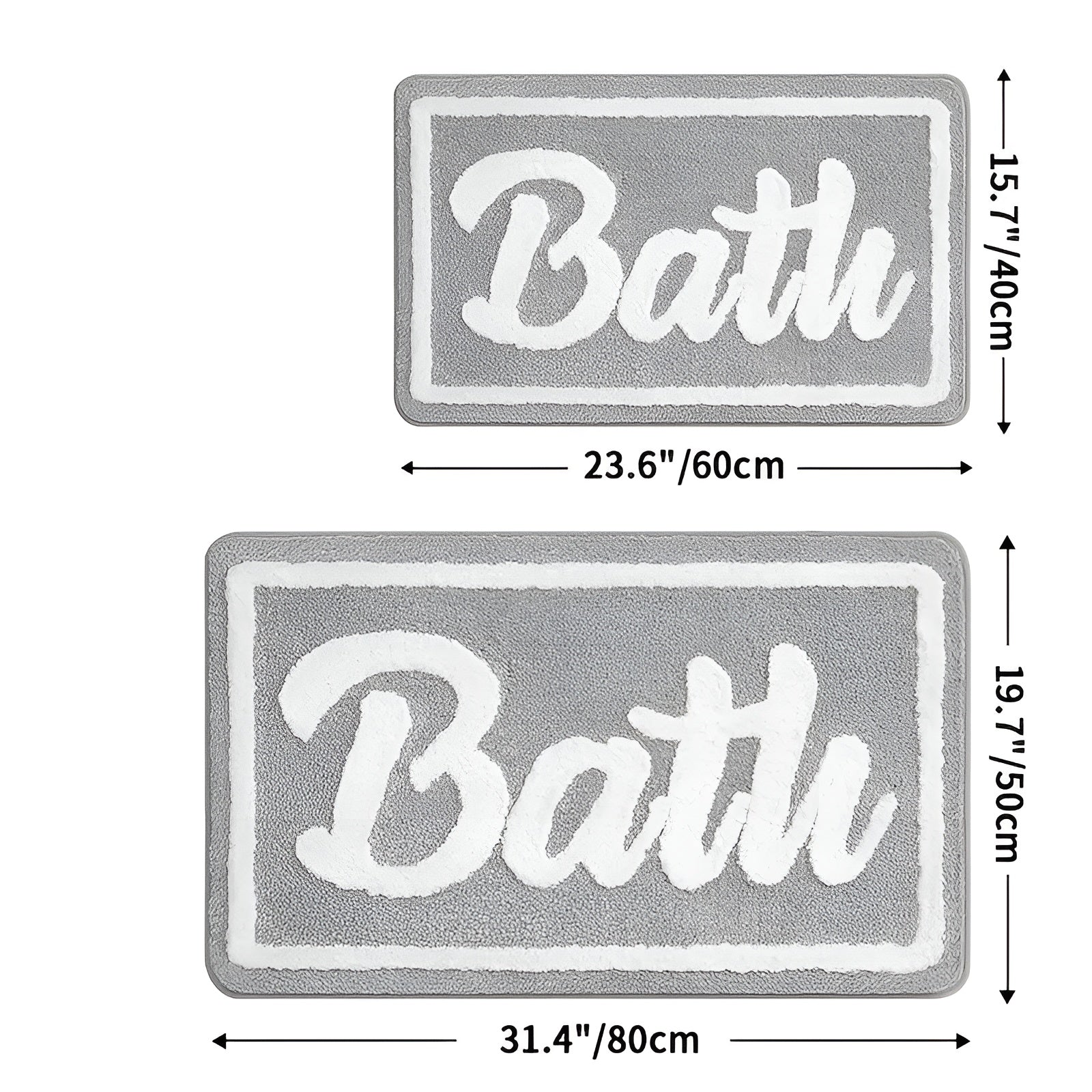 Mykt Baderomsteppe – Sklisikkert og Absorberende | Perfekt som Juledekor eller Gave
