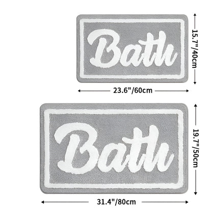 Mykt Baderomsteppe – Sklisikkert og Absorberende | Perfekt som Juledekor eller Gave