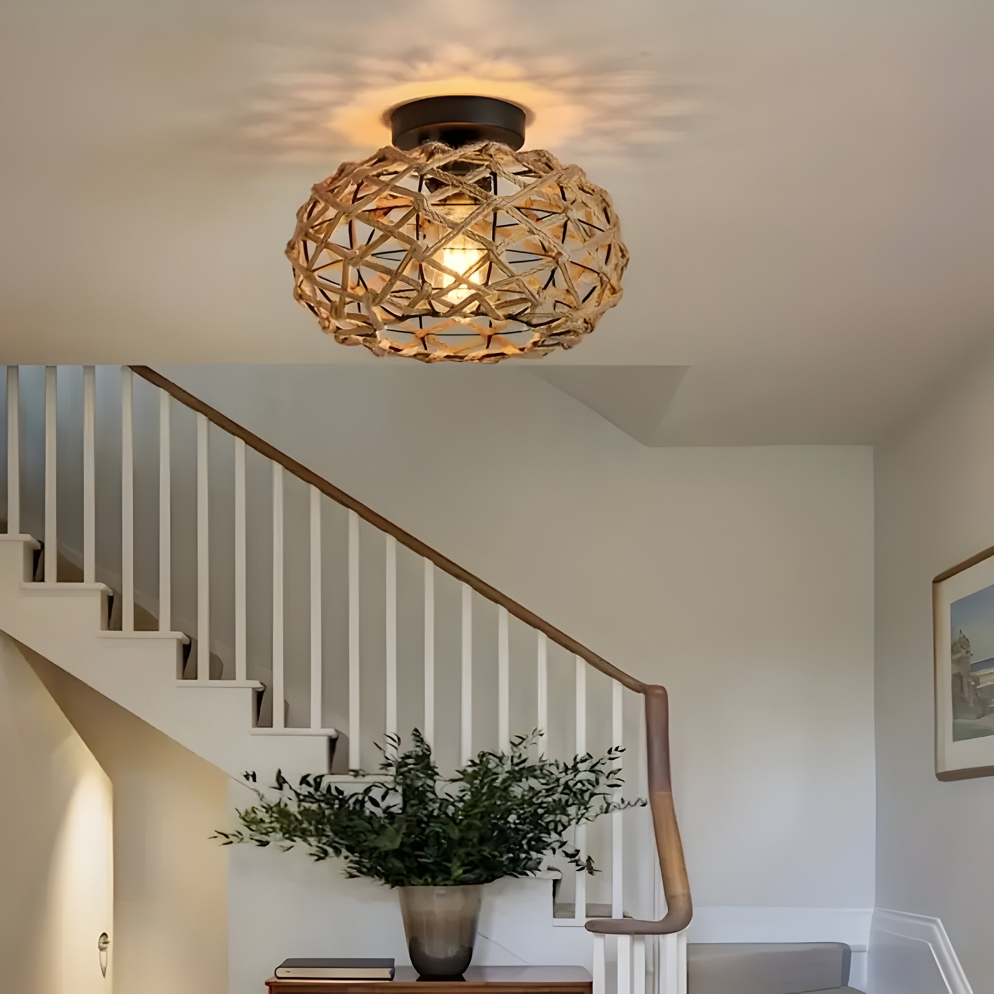 Vardal - Taklampe I Hampetau Og Kystinspirert Design