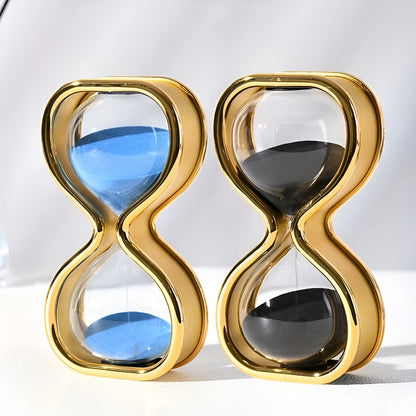 Sandglass med farget sand – Dekorativ og avslappende | Elegant metallramme ca. 30 min - Timeglass