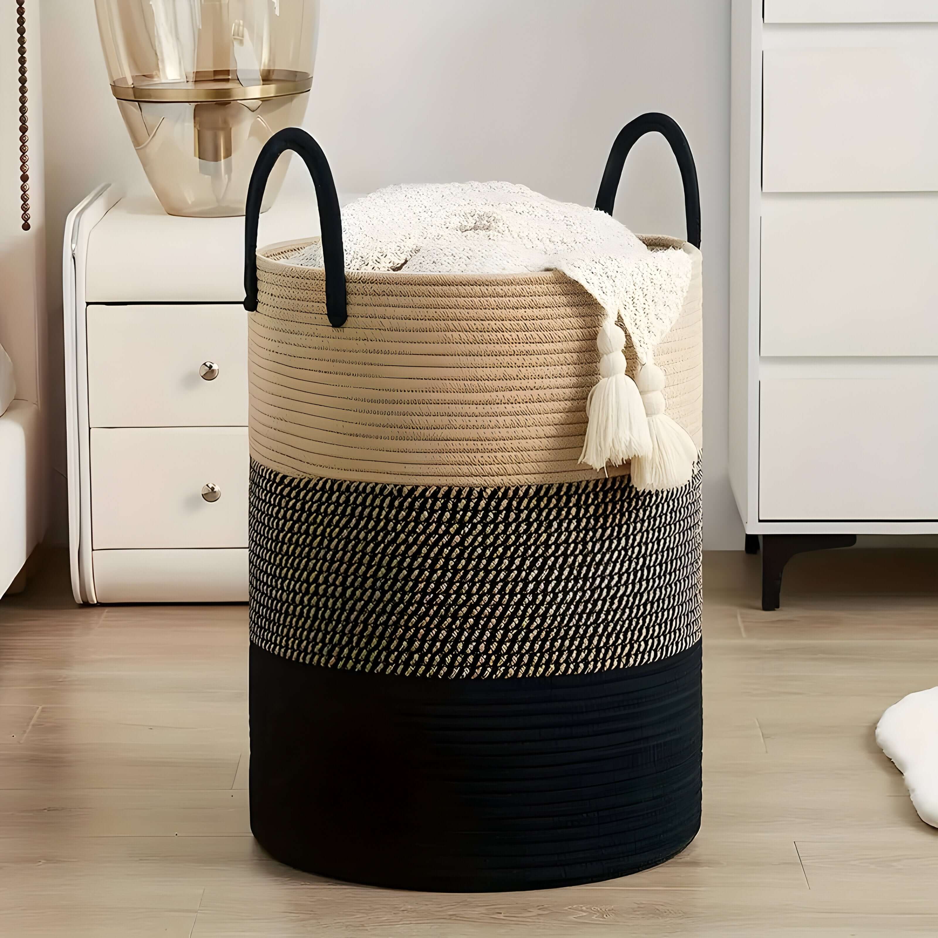 Nordik – Foldbar Oppbevaringskurv i Vevd Materiale