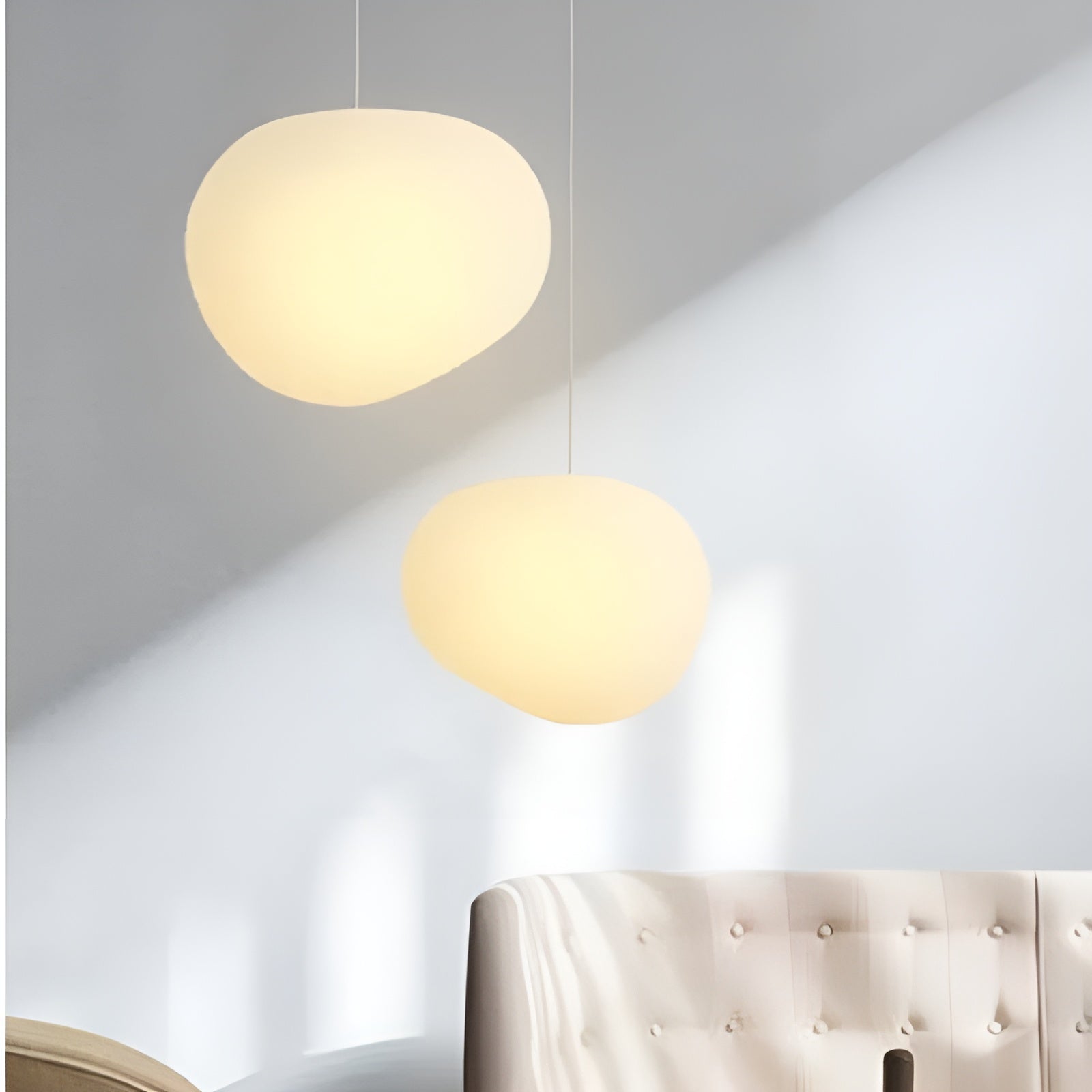 Taklampe I Steindesign – Matt Hvit Og Dekorativ | Perfekt For Moderne Hjem