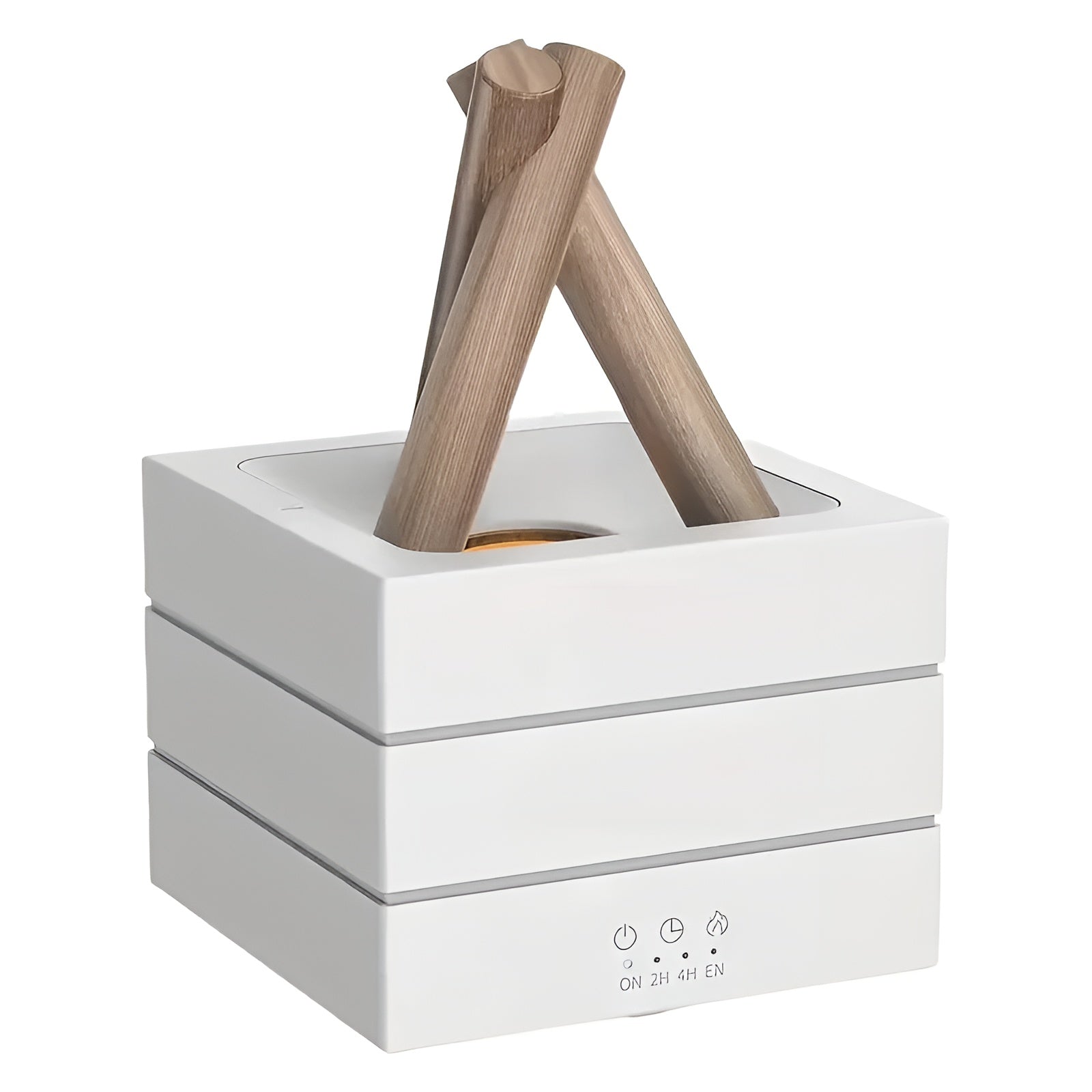 Aroma Diffuser med Flammeeffekt – Luftfukter & LED Stemningslys | Beroligende og Dekorativ for Hjemmet
