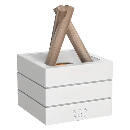Aroma Diffuser med Flammeeffekt – Luftfukter & LED Stemningslys | Beroligende og Dekorativ for Hjemmet