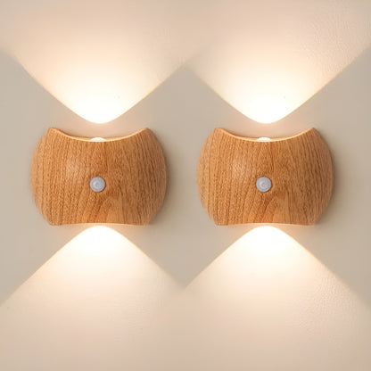 Led-vegglampe Med Bevegelsessensor – Oppladbar Og Smart | Ideell For Soverom Og Ganger