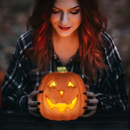 Halloween Gresskarlykt – Stor Dekorativ Lampe | Perfekt til Hjem, Fest og Høstpynt