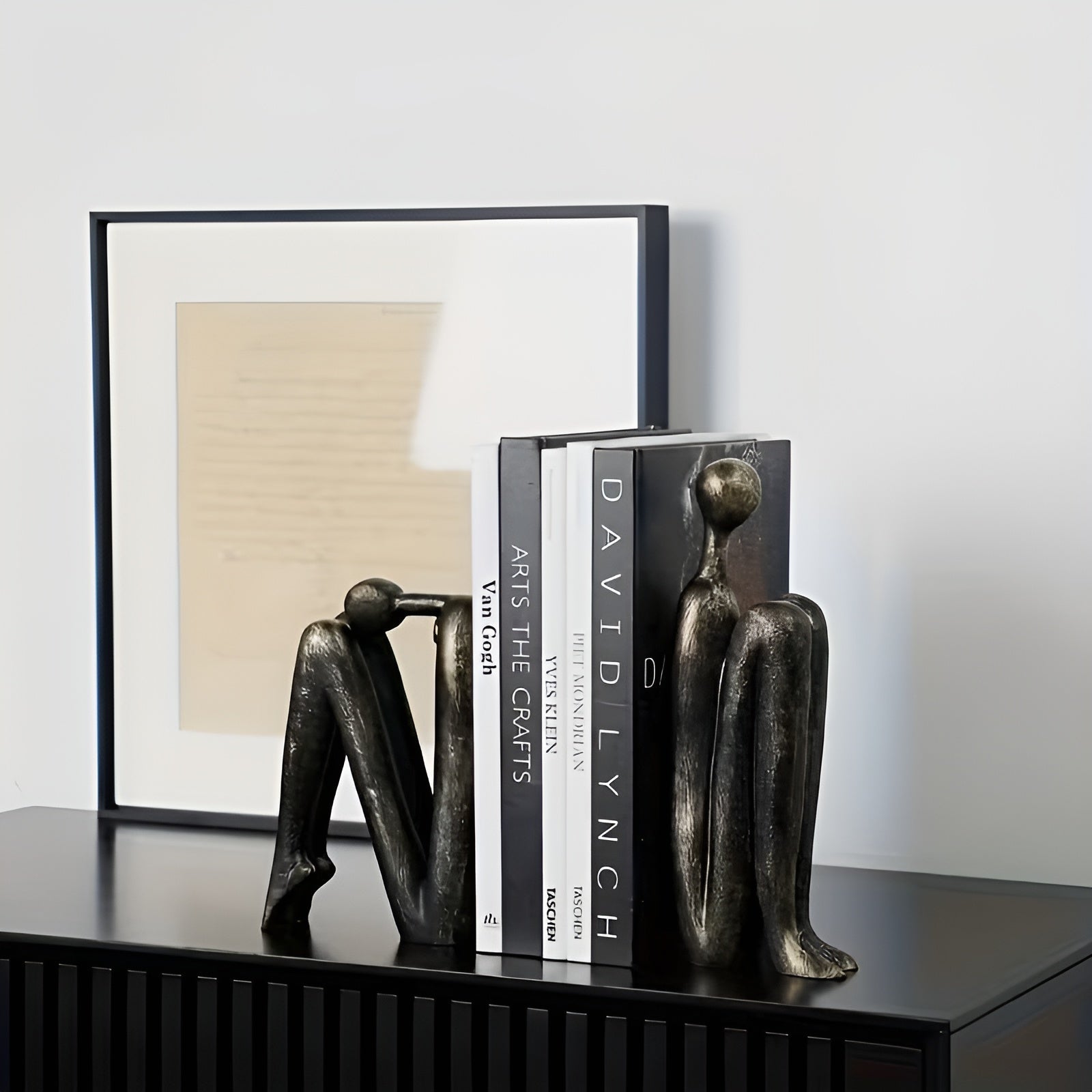 Skulptursett i Kunstharpiks (2 stk) – Moderne og Dekorative Menneskefigurer | Perfekt for Hylle og Stue - Figurer