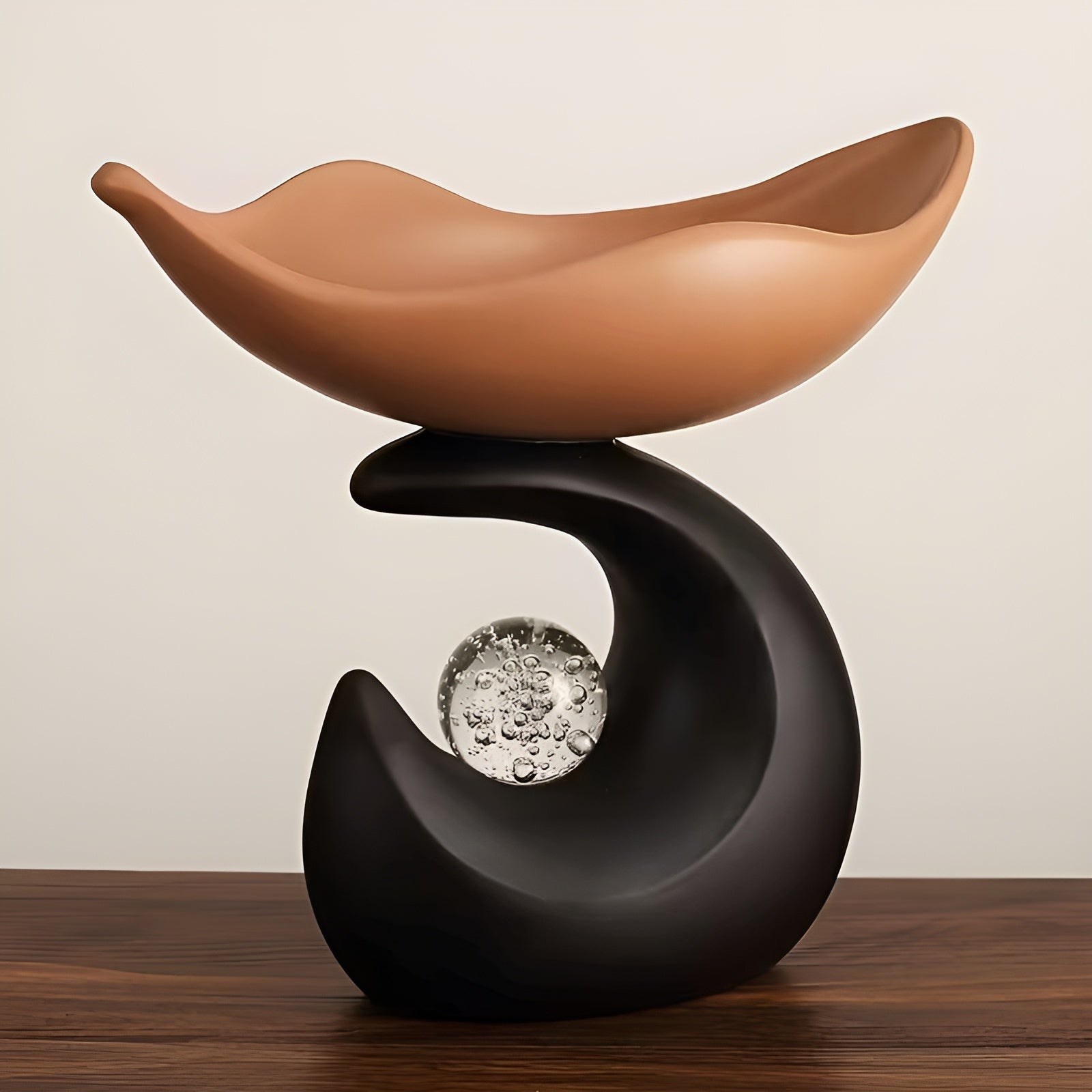 Organiseringsbrett Laget Av Syntetisk Harpiks – Moderne Bølgedesign | Stilig Oppbevaring For Nøkler, Briller Og Smykker