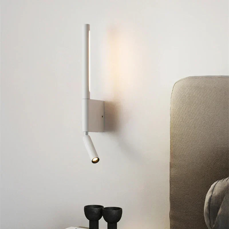 LED vegglampe i to farger – svart og hvit
