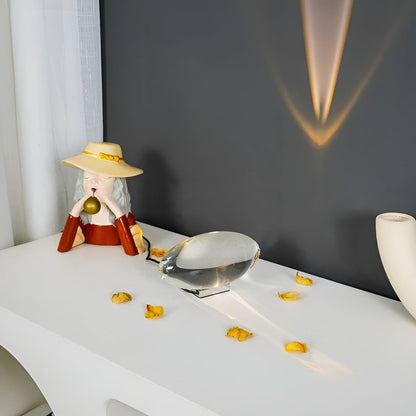 Avlang Bordlampe – Moderne og Dekorativ | Gir Varmt Stemningslys til Stue og Soverom