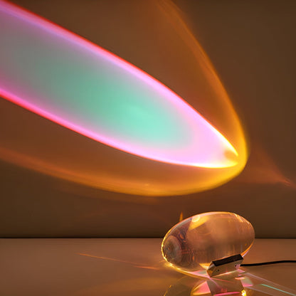 Avlang Bordlampe – Moderne og Dekorativ | Gir Varmt Stemningslys til Stue og Soverom