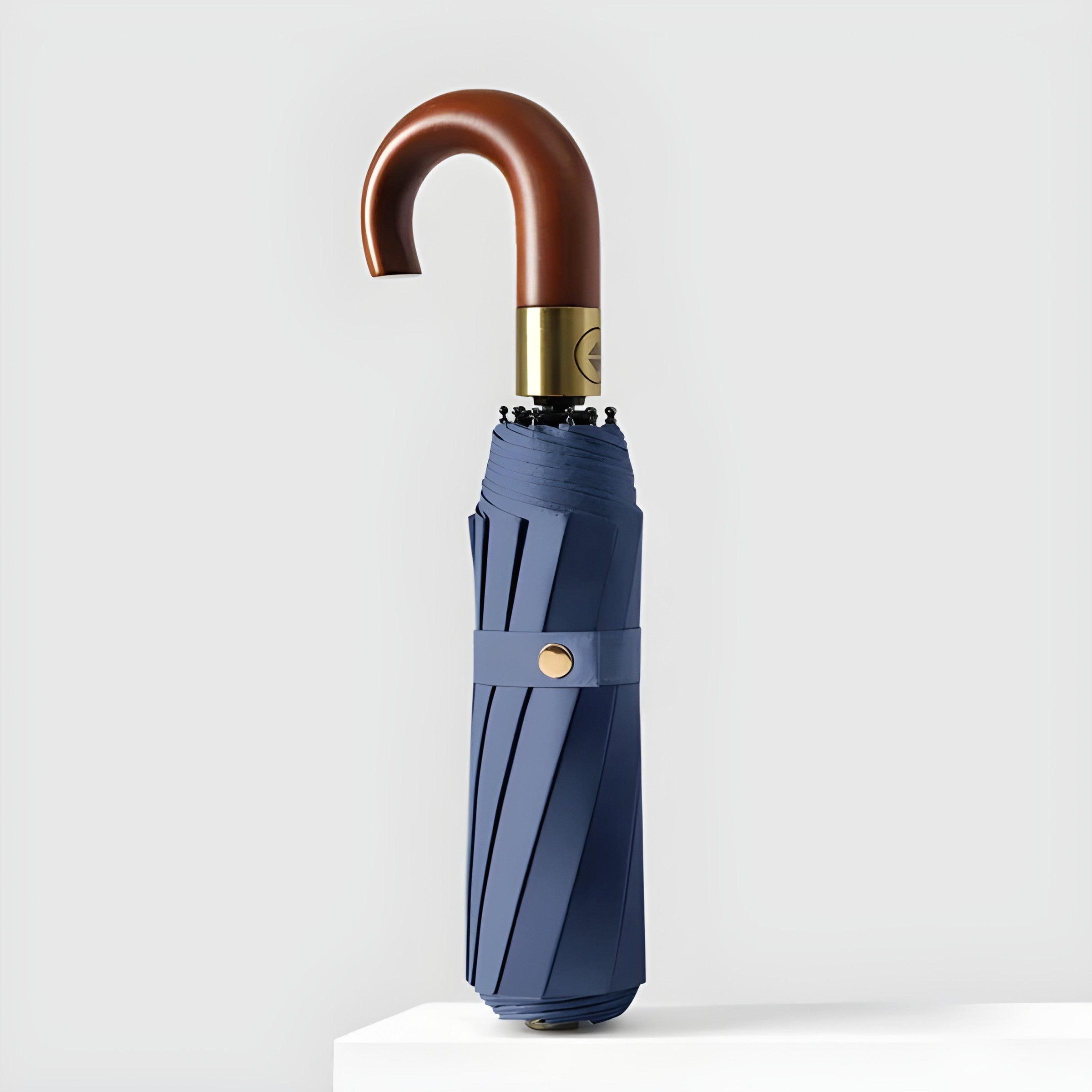 Automatisk Sammenleggbar Paraply – Trehåndtak, Vindbestandig Design | 106 cm