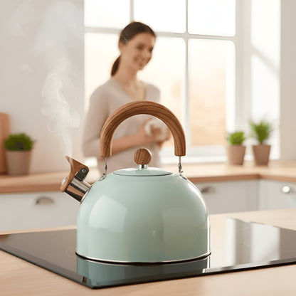 Kjøkkenbegleder Vannkoker – 2.5 L Kapasitet, Rustfritt Stål | Robust Med Soft-touch-håndtak