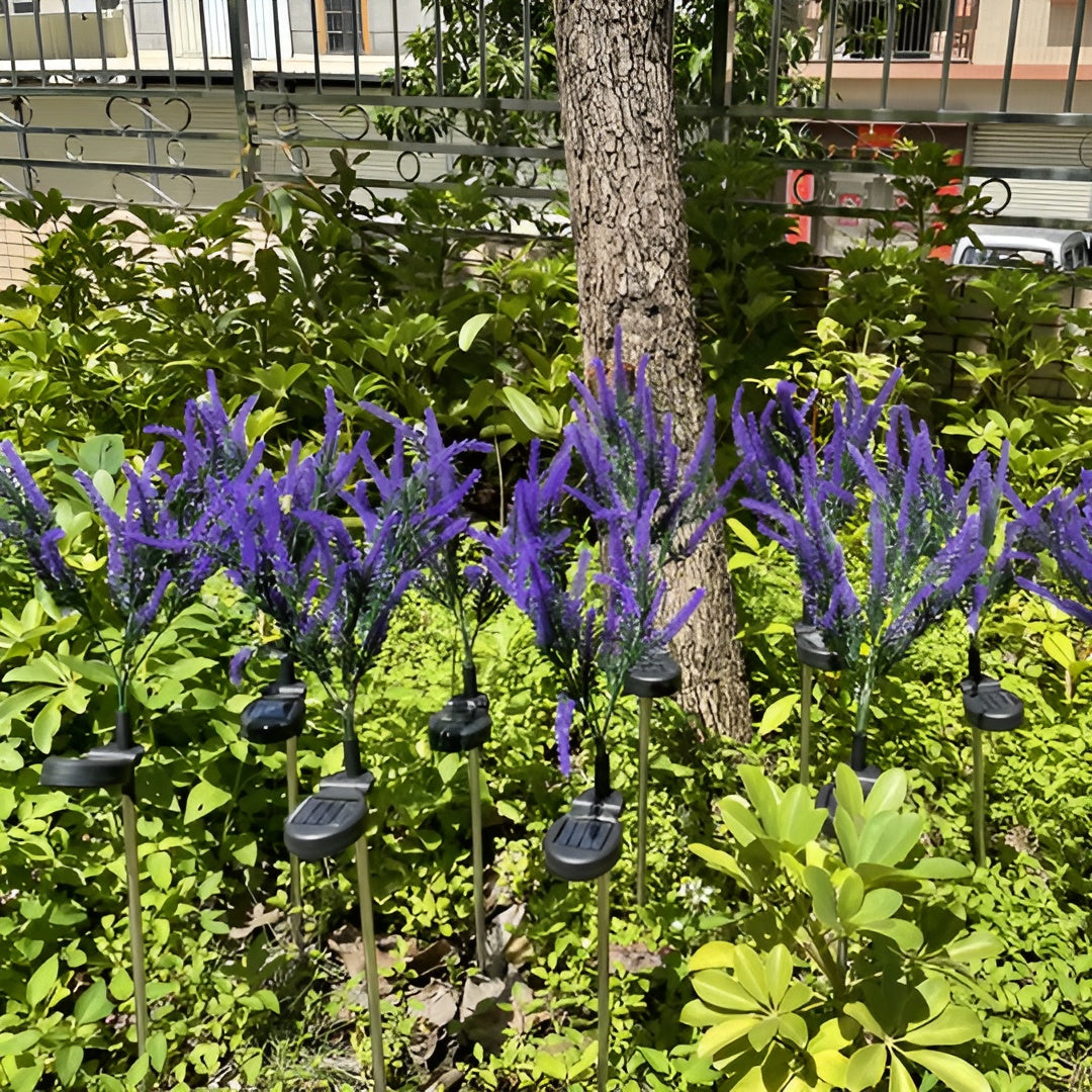 Led Blomsterlampe I Rustfritt Stål – Solcelledrevet, Vanntett Hagebelysning For Hager, Terrasser Og Stier
