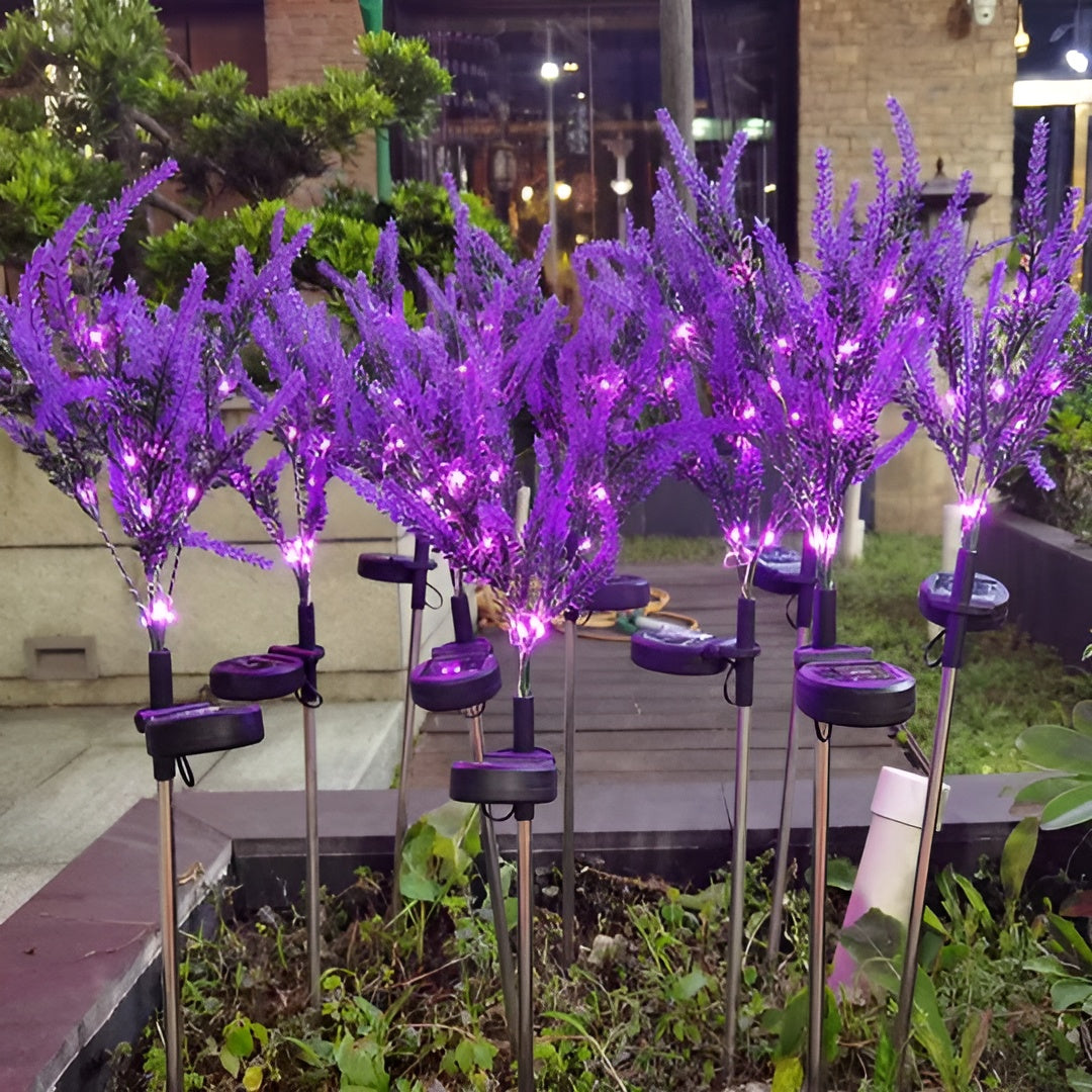 Led Blomsterlampe I Rustfritt Stål – Solcelledrevet, Vanntett Hagebelysning For Hager, Terrasser Og Stier