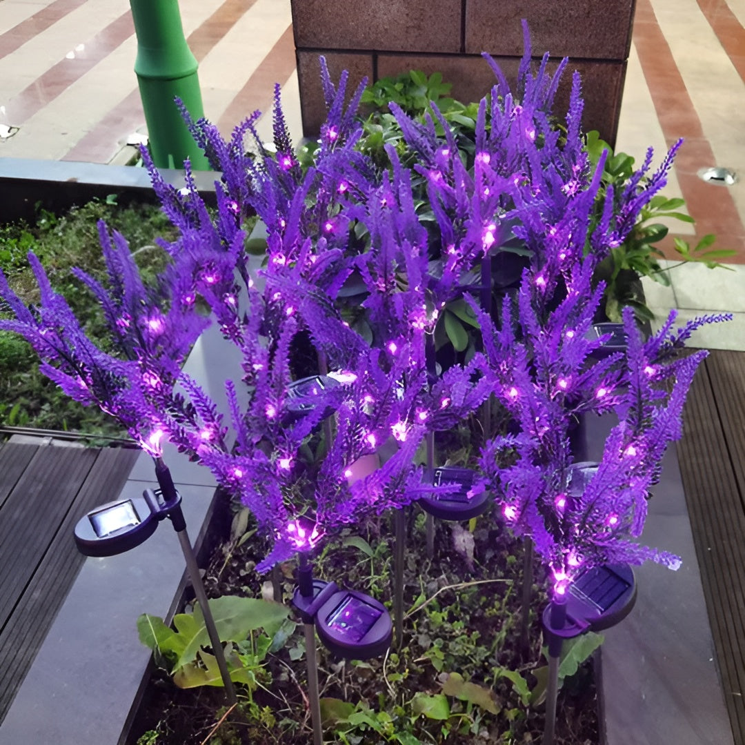 Led Blomsterlampe I Rustfritt Stål – Solcelledrevet, Vanntett Hagebelysning For Hager, Terrasser Og Stier