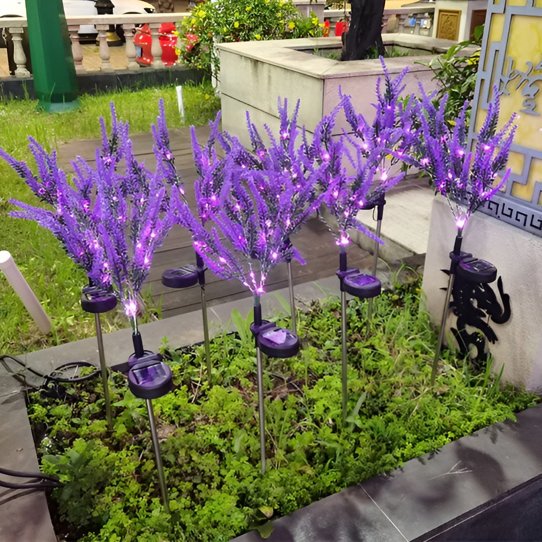 Led Blomsterlampe I Rustfritt Stål – Solcelledrevet, Vanntett Hagebelysning For Hager, Terrasser Og Stier