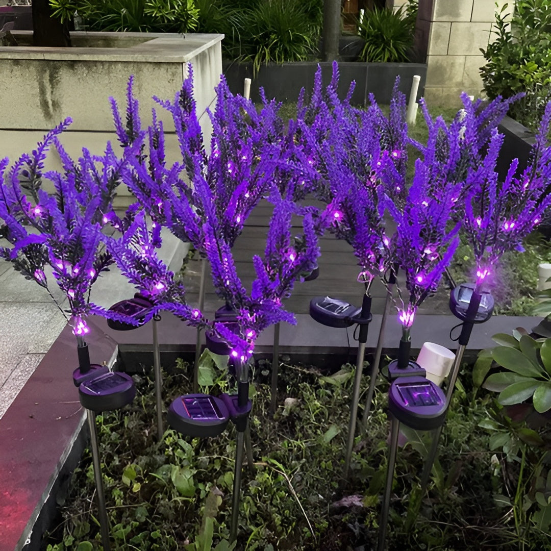 Led Blomsterlampe I Rustfritt Stål – Solcelledrevet, Vanntett Hagebelysning For Hager, Terrasser Og Stier