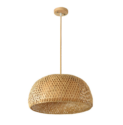 Rattan Taklampe – Dekorativ og Naturlig | Perfekt for Stue og Spisestue