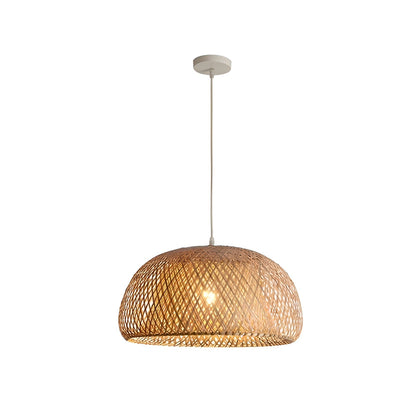 Rattan Taklampe – Dekorativ og Naturlig | Perfekt for Stue og Spisestue