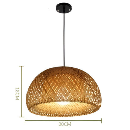 Rattan Taklampe – Dekorativ og Naturlig | Perfekt for Stue og Spisestue