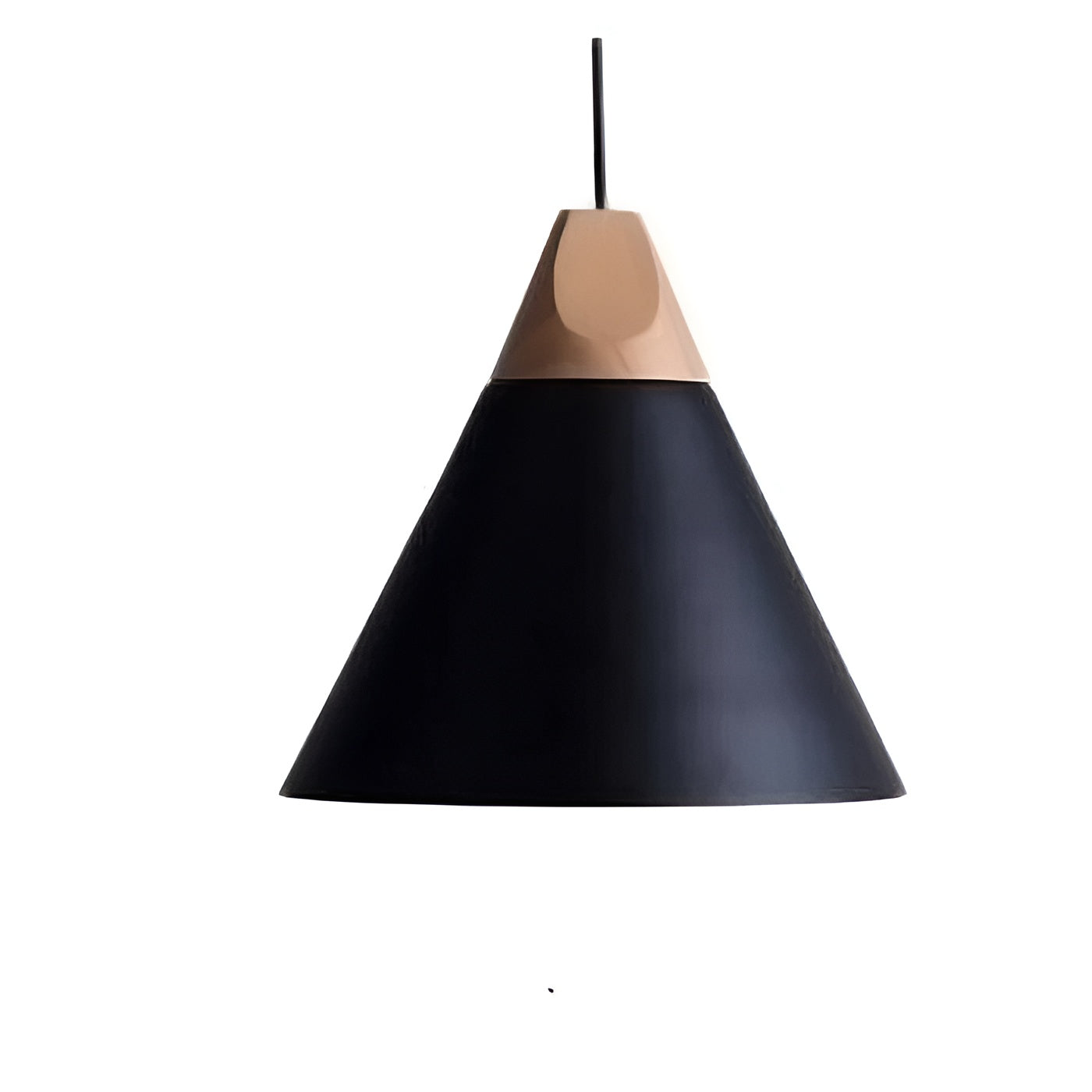 Trelampe i Ekte Tre – Naturlig og Varm Belysning | Perfekt for Koselig Innredning - M / Svart - Lysarmaturer for tak