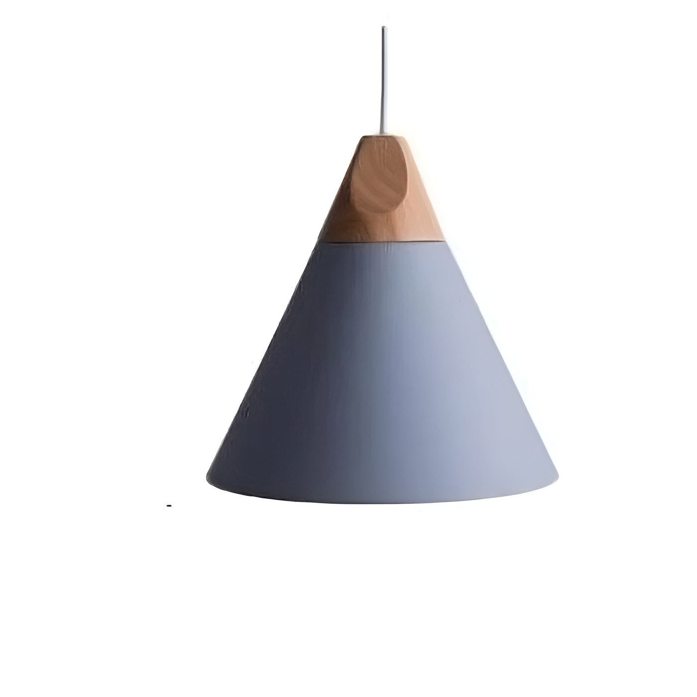 Trelampe i Ekte Tre – Naturlig og Varm Belysning | Perfekt for Koselig Innredning - M / Grå - Lysarmaturer for tak