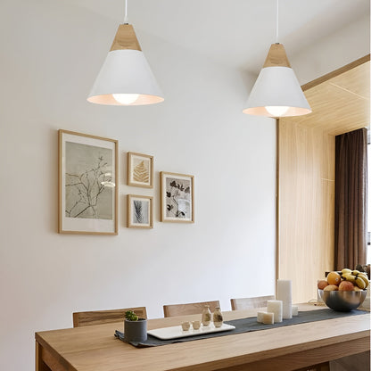 Trelampe i Ekte Tre – Naturlig og Varm Belysning | Perfekt for Koselig Innredning - Lysarmaturer for tak